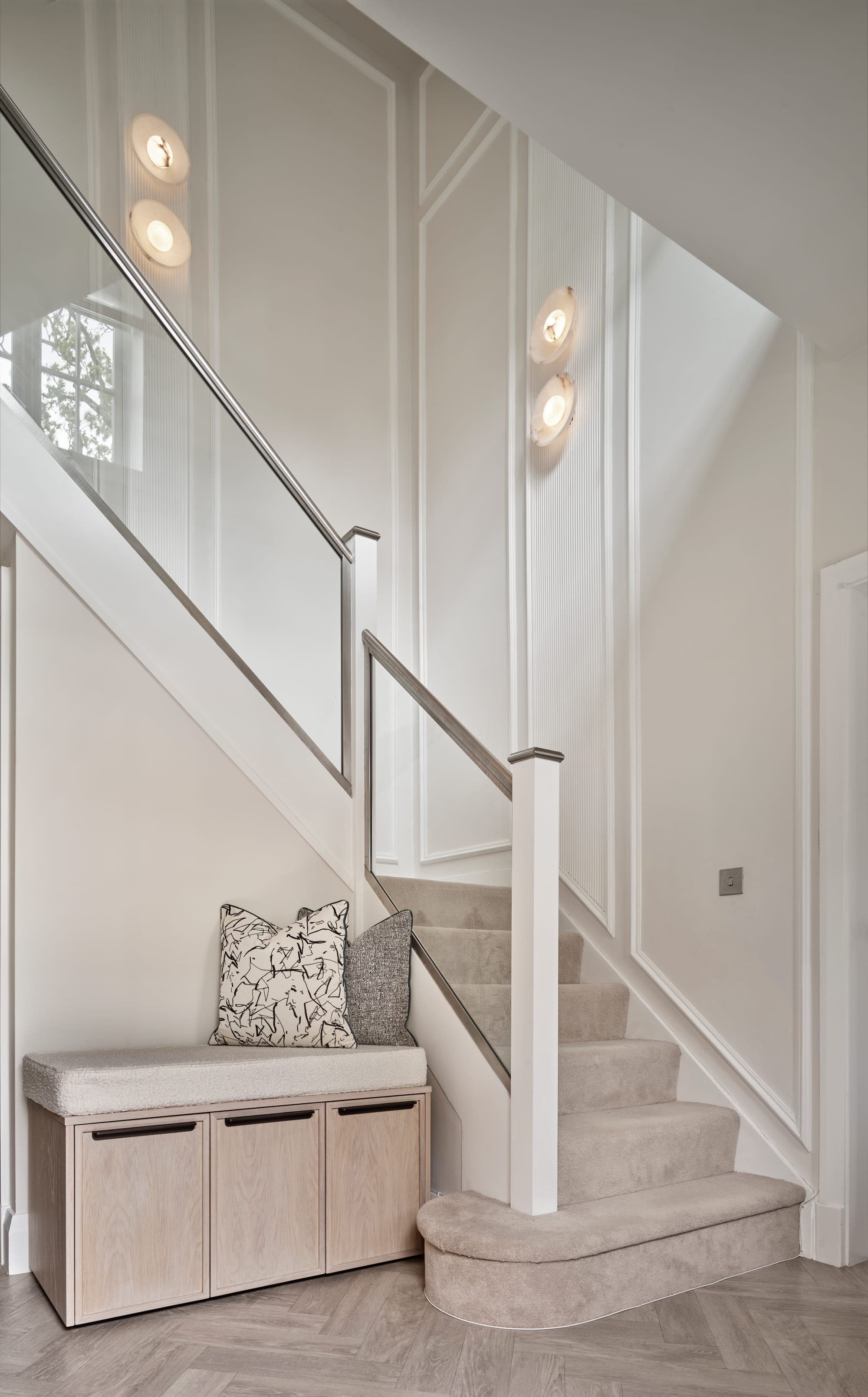 A calm, elegant room in a Wilmslow home by Cheshire Property Studio
